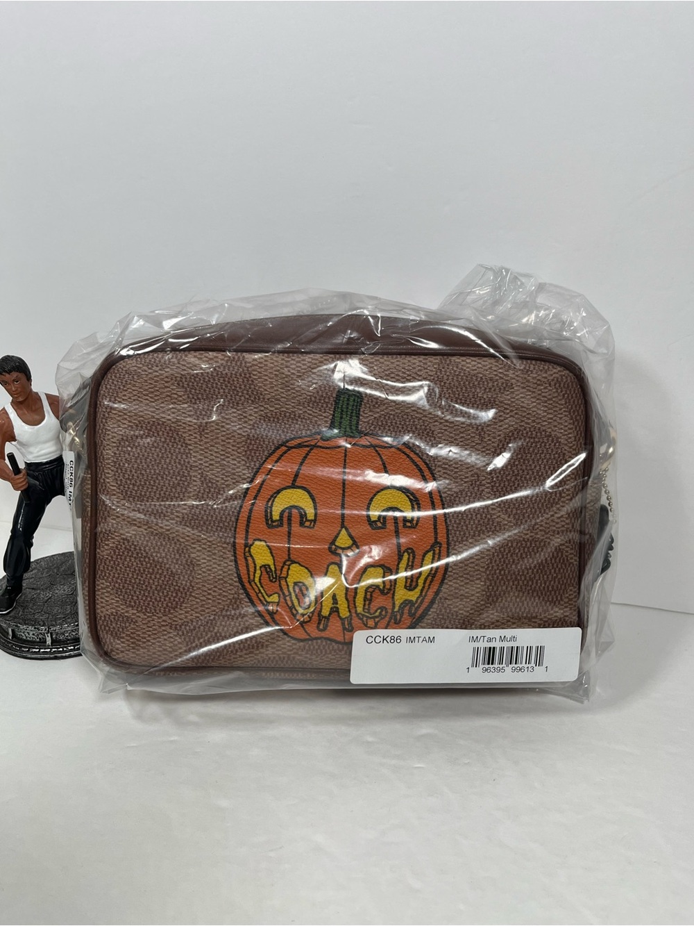 Bundle Coach Camera Bag Signature With Halloween spider charm and wristlet NWT - Picture 9 of 11